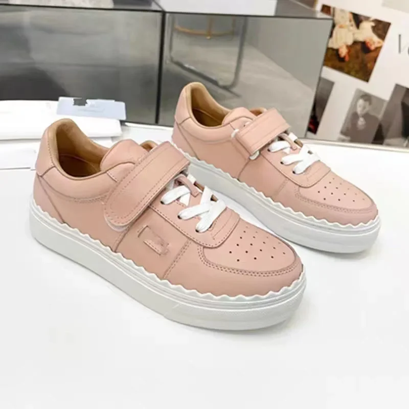 

Туфли женские весенние из натуральной кожи с круглым носком, маленький белый цвет, на шнуровке, плоская подошва, Модные дышащие Спортивные Универсальные, повседневные