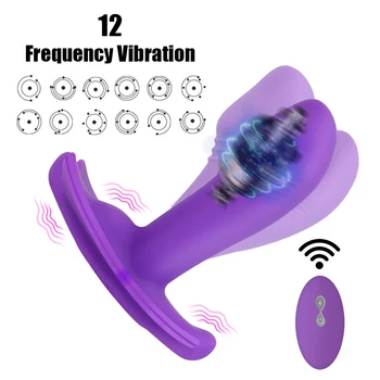 Clitoral Stimulator Sex Toys for Women Wireless Remote Control Panty Vibrator 12 Speed Vagina Massager Butterfly Dildo Vibrator 2