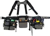Boss Mullet Buster 3 Bag Tool Belt with Suspenders in Grey, 55135, Black, full size 3