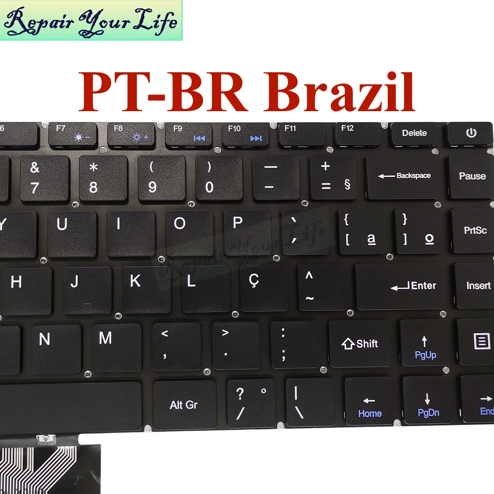 Teclado para Notebook para Chuwi Brasil Eua Inglês Latim Herobook Cw1532 Pt-br Brasileiro Cwi532 14.1 Novo - Imagem 5