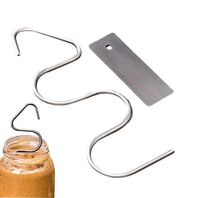 YUUZONE Natural Peanut Butter Stirrer and Mixer Tools Nut Butter Stirrer  Stainless Steel 