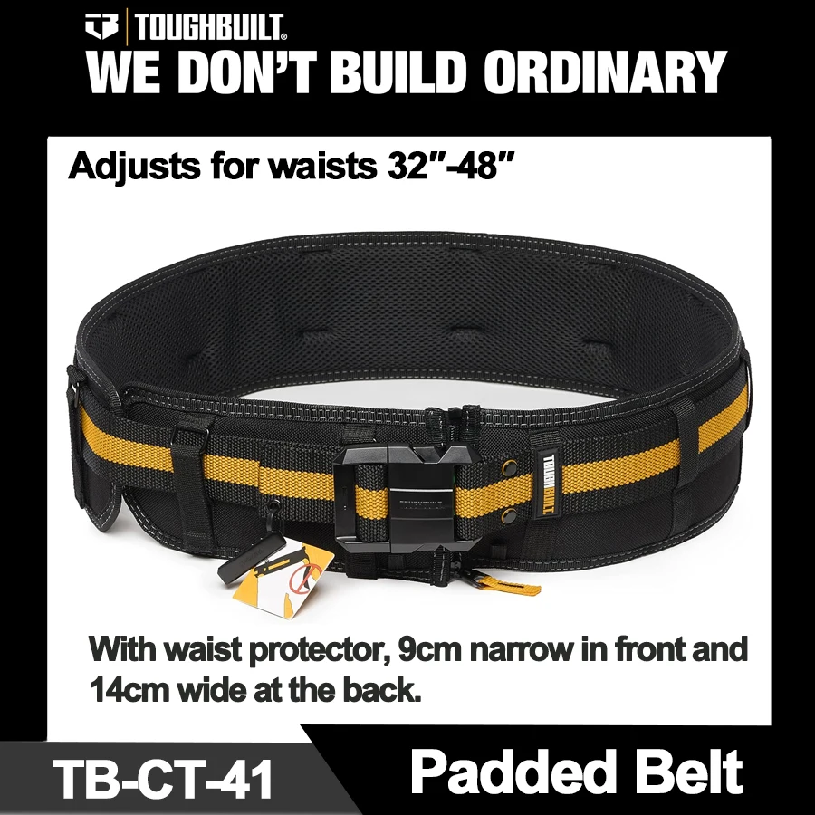 TOUGHBUILT 범용 작업 벨트 및 클립 기술 허브 다기능 패딩 벨트 TB-CT-40P TB-CT-41/41B/41P TB-CT-42 TB-CT-150