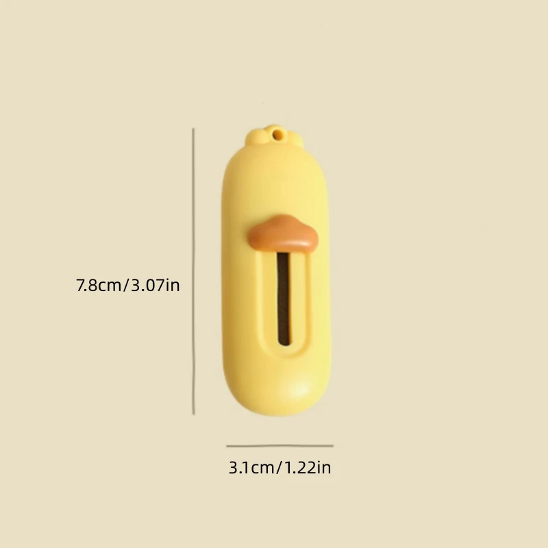 Yellow Duck Magnetic Box Opener 1pc for Open express package box tool Portable serrated knife anti-sticking opener