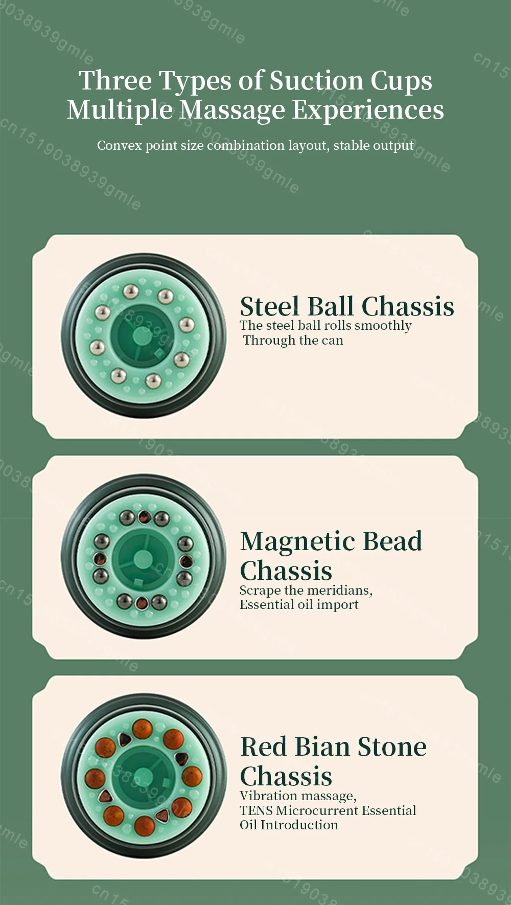 Description Picture 6 of itemElectric Scraping Instrument Dredge Meridians Cupping Device Body Cellulite Scraping Tool Vacuum Massage Jars Relieve Fatigue