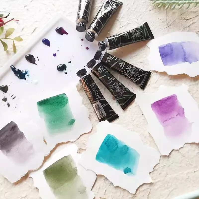 Paul Rubens Artist Precipitation Layed Watercolor Paint 12colors Professional Water Color For Painting Art Supplies