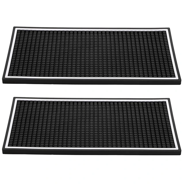 Black Bar Mat Rubber Bar Service Spill Mat Rubber Bar Mat Bar Runner Glass  Drip Tray Beer Drink Rail Bars Service Mat - AliExpress