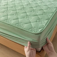 Waterproof Fitted Sheet Quilted Mattress Cover Mattress Protector for Old Child Twin Full Quuen King Size 160*200 Mattress Cover 4