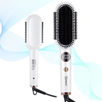 Hatteker peigne de coiffure multi-réglage température réglable volumateur lissage/brosse bouclée peigne à lisser les cheveux 1
