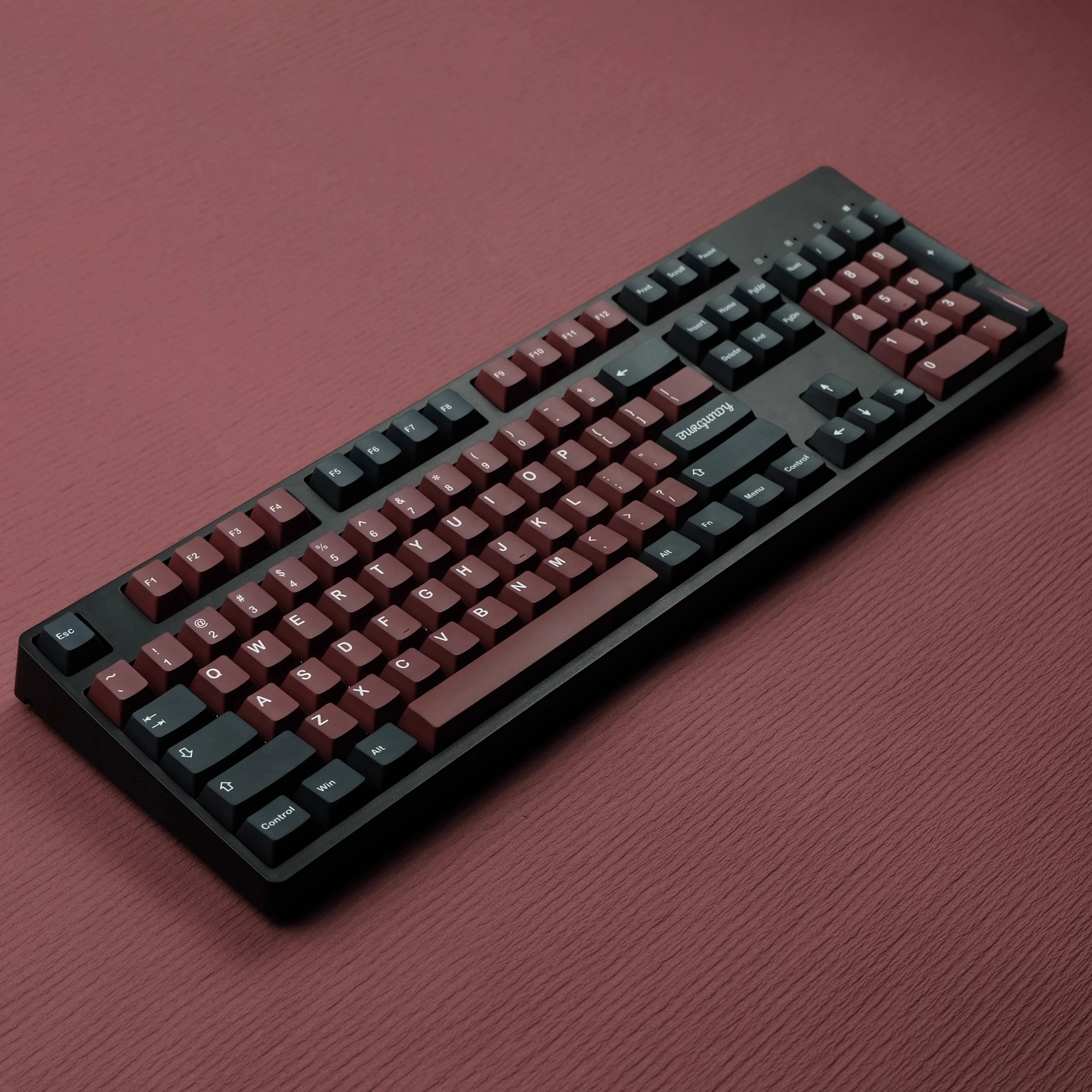 Clone Gmk Borgonha Keycaps Grupo Pbt Sublimação de Corante Perfil Cereja Interruptor mx Perfil Lightproof 142 Chaves - Imagem 5