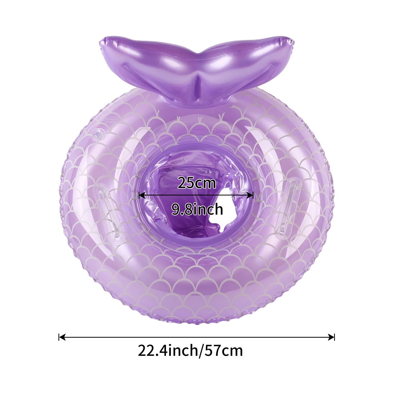 Pool Floaties for Kids,Mermaid Baby Swimming Float, Smart Swim Trainer, Inflatable Pool Floats for Toddlers 4