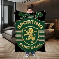 Camping Blanket Bed Portuguese Sporting Football Clubs Logo Home and Decoration Bed Throw Blankets Sofa Cover Blanket for Sofas 1