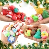 Christmas 24PCS for Kids Adult Santa Claus Snowman Squishy Fidget Toys Mini Mochi Party Favors Tress Relief Toy with Storage Box 3