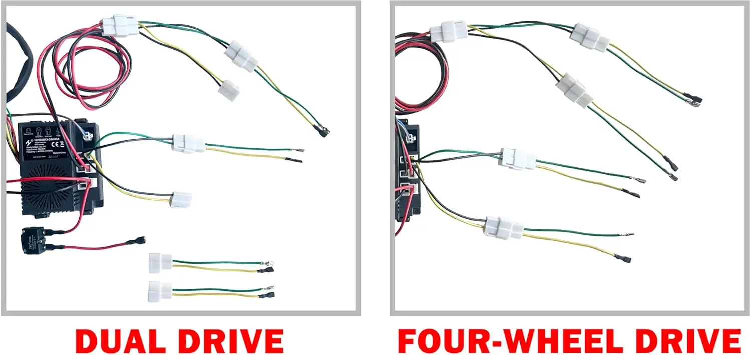 12V 24V 4WD selbstgemachte High-Power Kinder elektrische Fahrt auf Auto Set von Kabelbaum 2,4G Fernbedienung Box Schalter Upgrade Kit – Detail 9