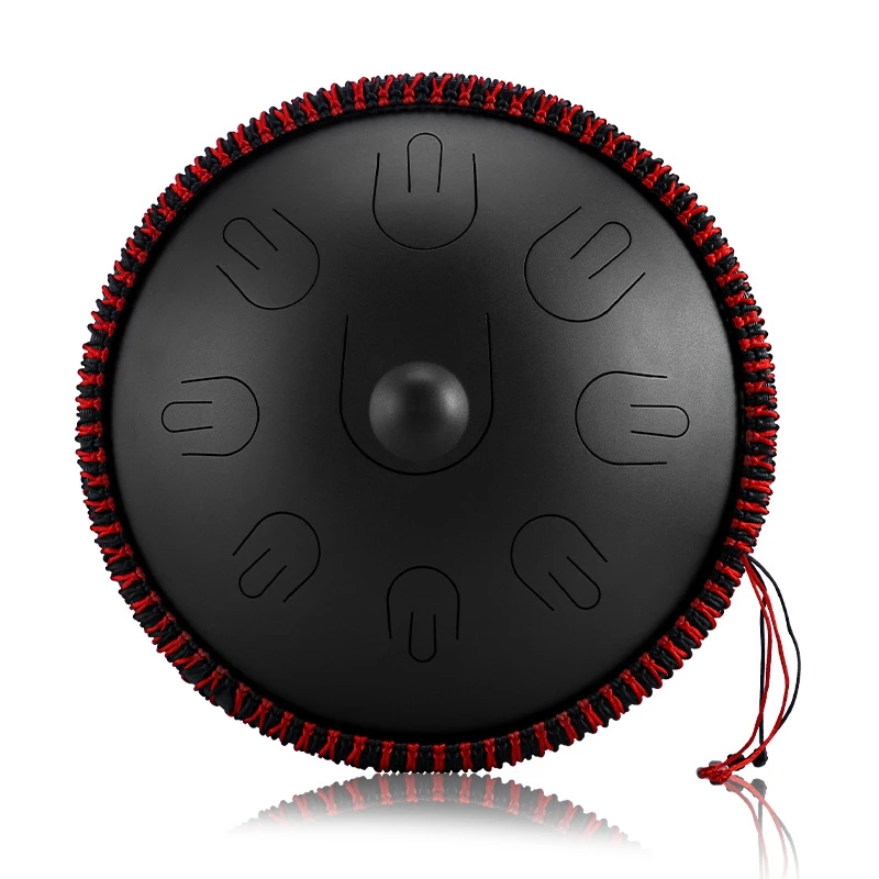 

Hluru Steel Tongue Drum 14 Inch 9 Note D Minor Handpan Percussion Instrument Hand Drum Yoga Meditation Beginner