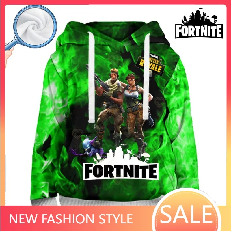 Fortnite 3D Stampato Uomo Donna Bambini Felpe Bambini Streetwear Pullover Cool Top Battle Royale Cosplay Streetwear Sudadera