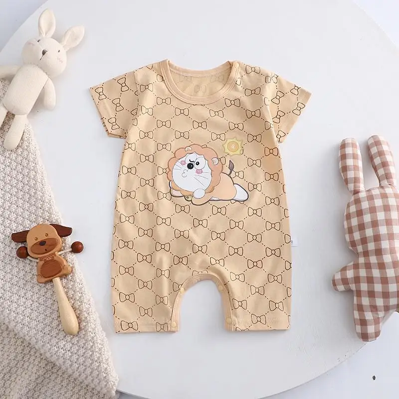 3 6 9 12 24 Month Baby Clothes Newborn Jumpsuit 100% Cotton Infantil Romper Printed Dinosaur Toddler Boy Onesie Girl Costume vintage Baby Bodysuits Baby Rompers