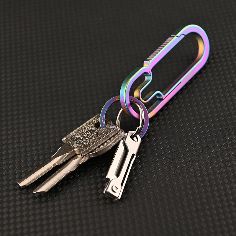 Stainless Steel Mini Square Head Folding Easy to Carry Keychain