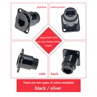 1pc Metal D Type Module RJ45 CAT6&USB 2.0/3.0&Type C&HDMI-Jack Socket Through Network Panel Mounting Electronic Connector - Image 3