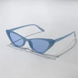 Retro Cat Eye Sunglasses for Women with UV400 Protection (Blue)
