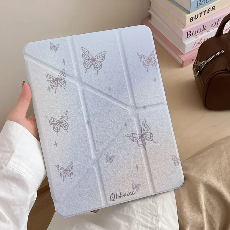 Butterfly Design Smart Case with Pen Holder