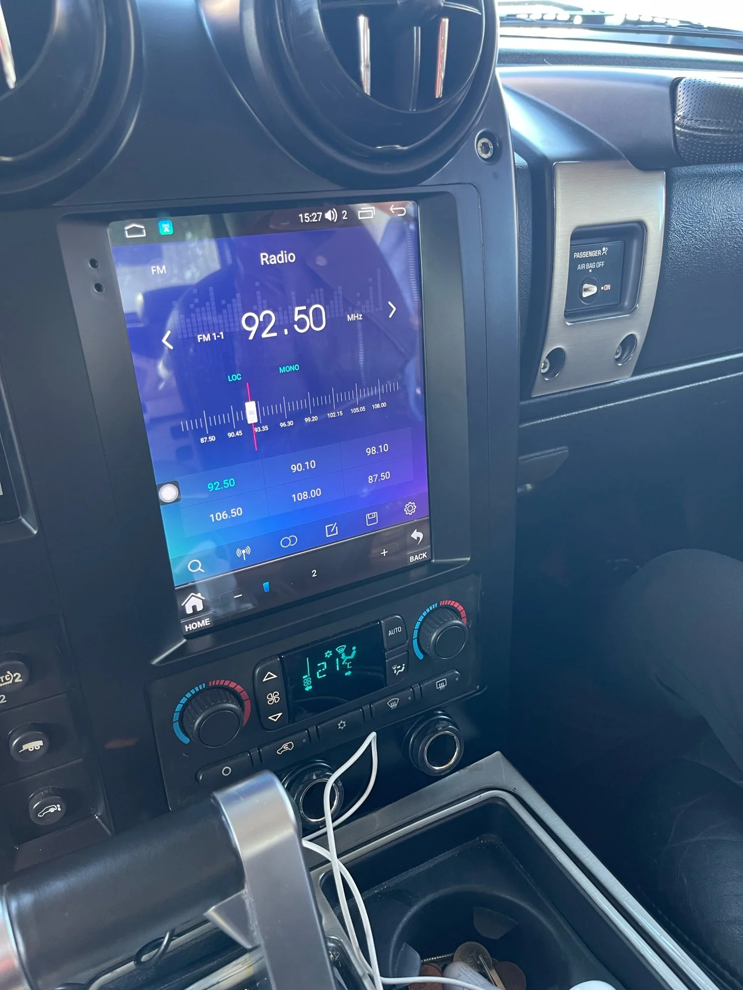 

8G+256GB For Hummer H2 2004-2009 Car Radio Tesla Screen Video Bluetooth Stereo Automotive Multimedia Players GPS DSP Carplay