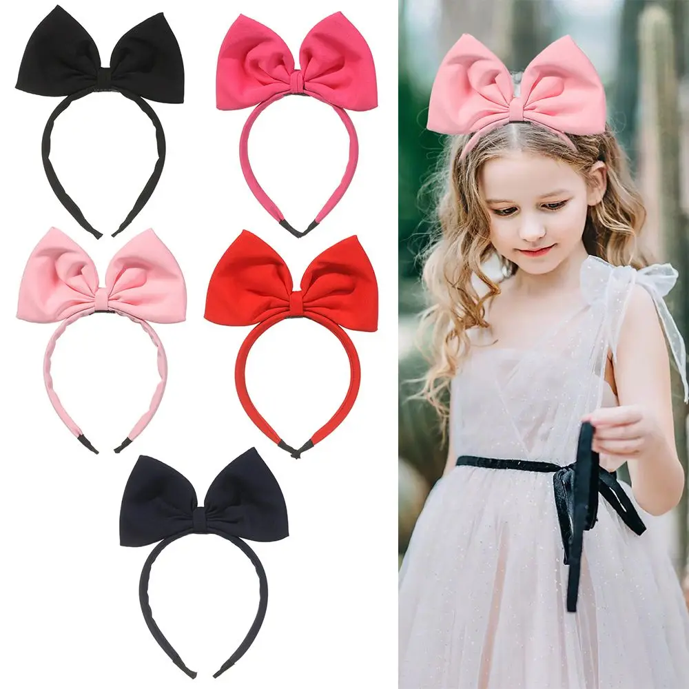 Hair Accessories Headwear Handmade Makeup Headdress Party Decoration Big Bow Headband Bowknot Hair Bands classic mouse dot bow hairband women trendy headwear sequins bow fashion party headband girls shiny polka diy hair accessories