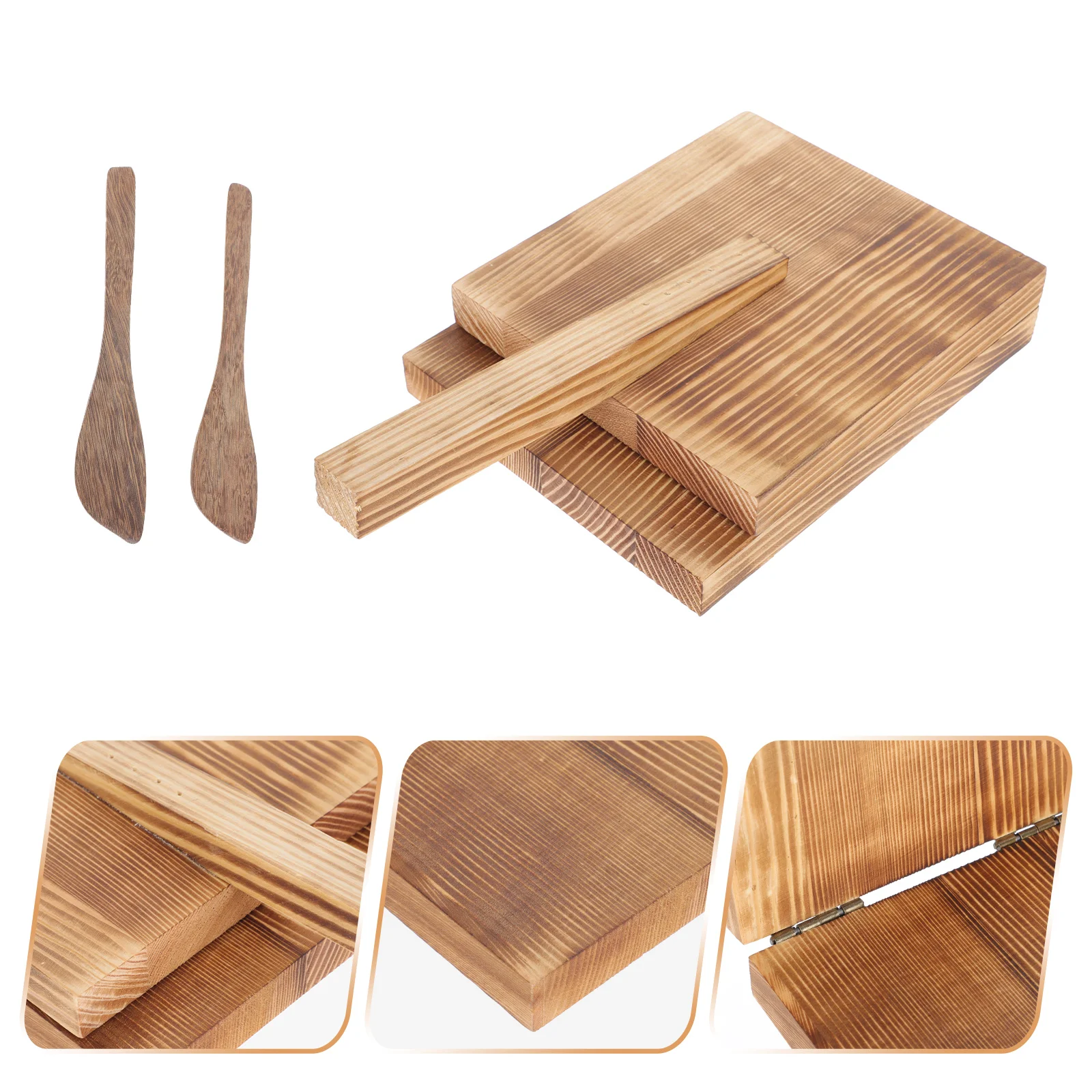 

Wood Tortilla Press Dough Presser Square Mexican Tortilla Dumpling Press Maker Tortilla Maker For Crepe Pancake Pan Crispy