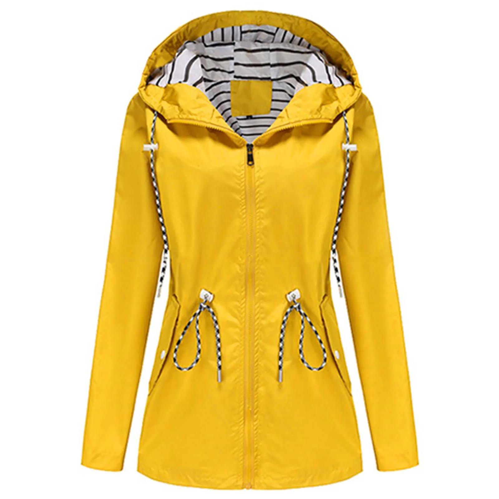 Veste Imperméable Femme Respirant Manteau Avec Fermeture À