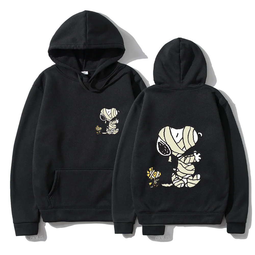 Anime Women Hoodie Snoopy Injured Cartoon Anime Men Hoodie Fall Winter Fashion Female Hooded Sweatshirt New y2k Unisex Clothing 5