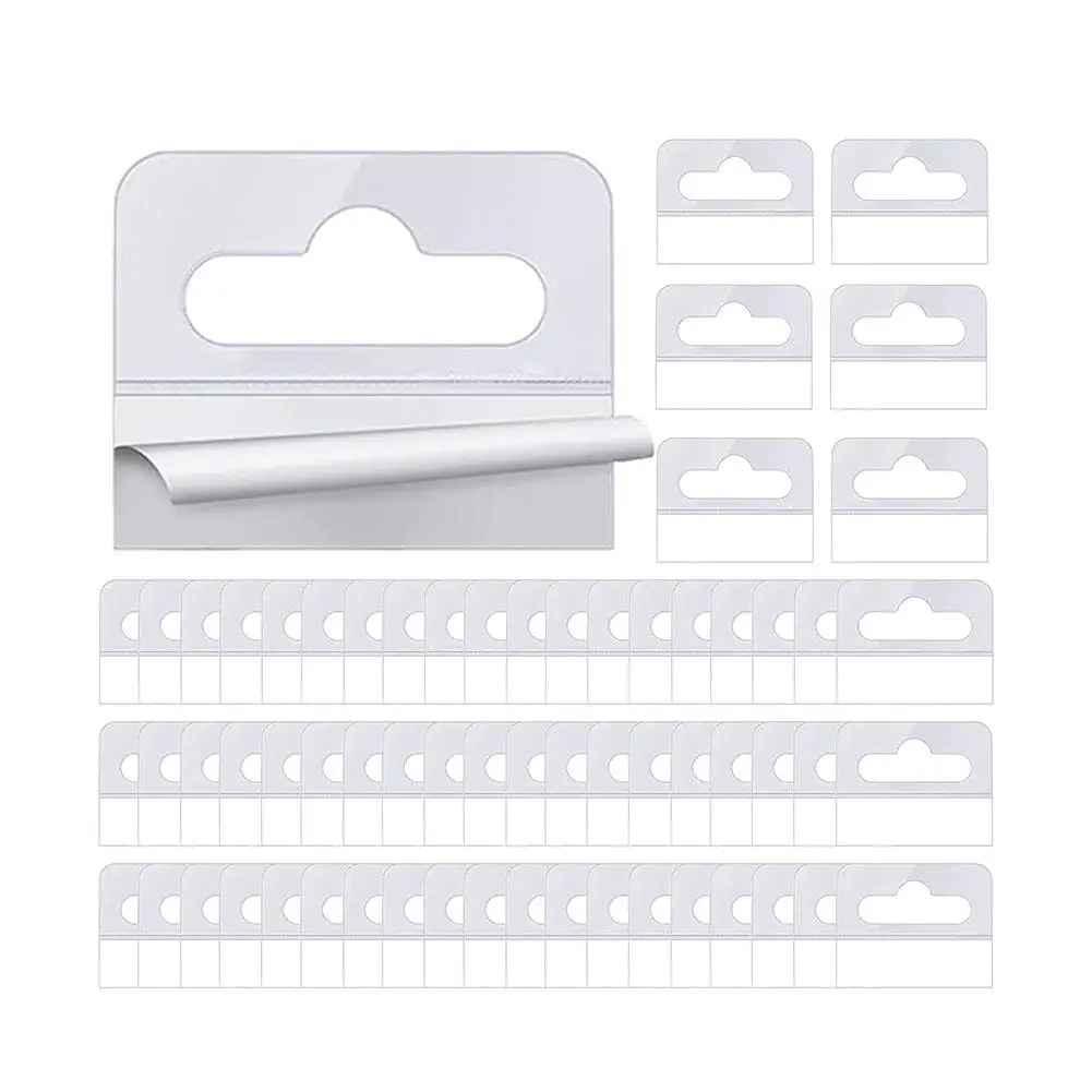 100pcs Hang Tabs Round Hole Hang Tags Reinforcement Self-Adhesive Heavy Duty Display Tags For Hanging Retail Displays