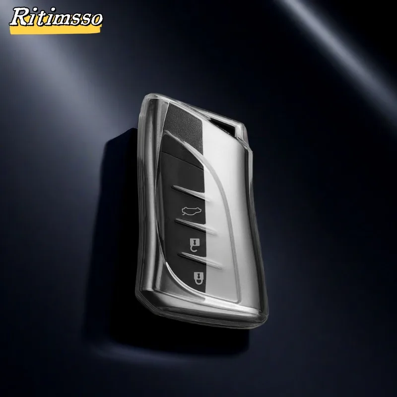 3 4 버튼 Lexus NX ES UX US RC LX GX IS RX 200 250h 350h LS 450h 260h 300h UX200 용 스마트 원격 자동차 키 케이스 커버 Fob