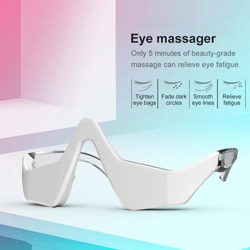 3D Red Light EMS Eye Massager Eyecare Glasses Dark Circles Puffiness Wrinkles Reduction Eye Fatigue Relaxing Beauty Care Device