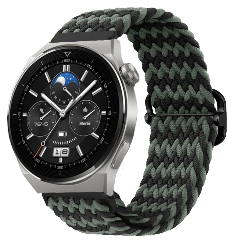 Braided Nylon Loop Smartwatch Strap - Universal Fit, 20/22mm