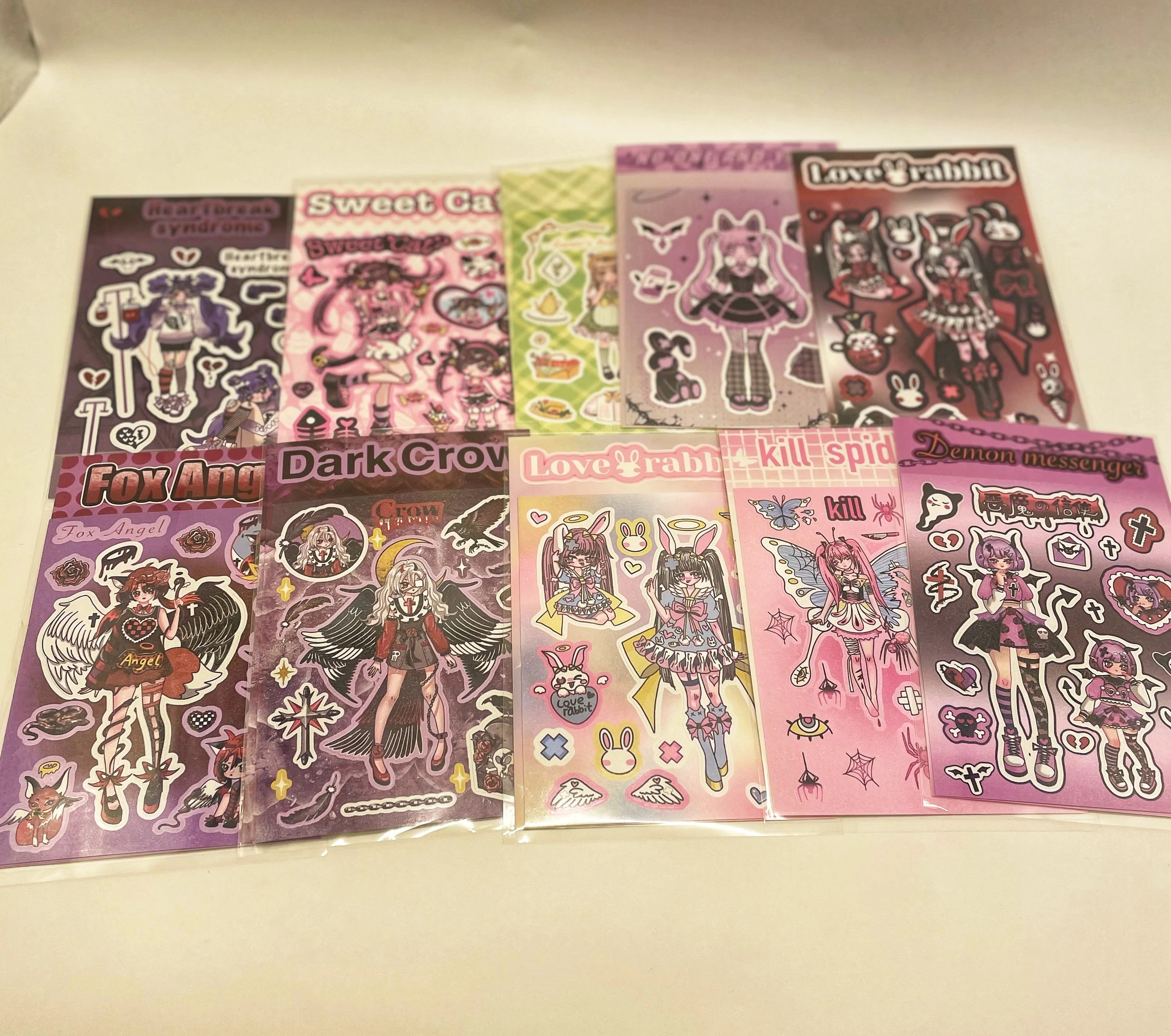 

Sharkbang New Arrival 10PCS Magic Angel Sweet Scrapbooking Decorative Stickers Idol Kpop Sticker Journal Korean Stationery