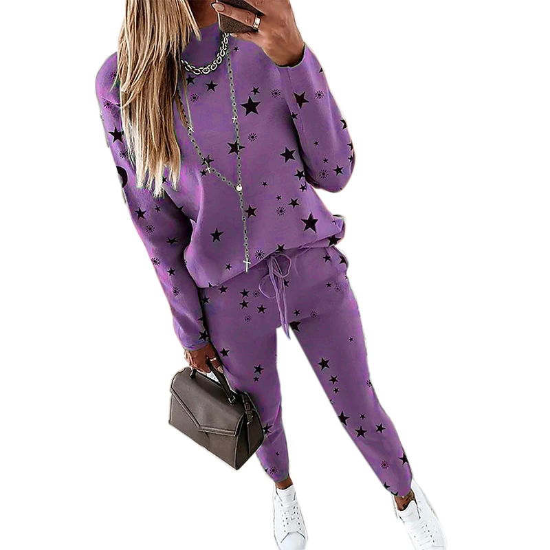3XL Womens Tracksuit Casual Sweatshirts Autumn Patchwork Pants 2 Pieces Set Long Sleeve Pullover Drawstring Pant Sportswear Pink