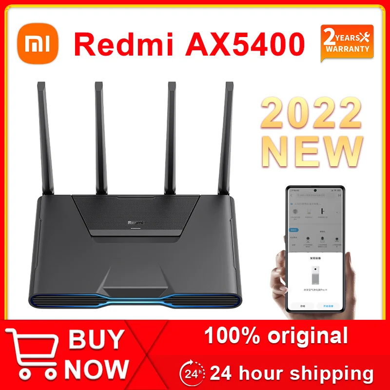 Xiaomi Redmi Ax5400 Gaming Wifi Router Mesh Wi-fi 6 2.5gbps Rgb Effects ...