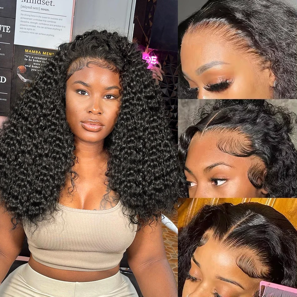 WE LOVE ボブ! Rebecca Fashion Short Straight Bob Wigs 13x4 Lace Front Wigs