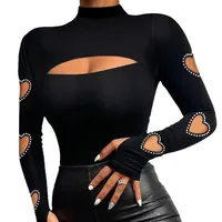 Elena Mock Neck Long Sleeve Bodysuit 4