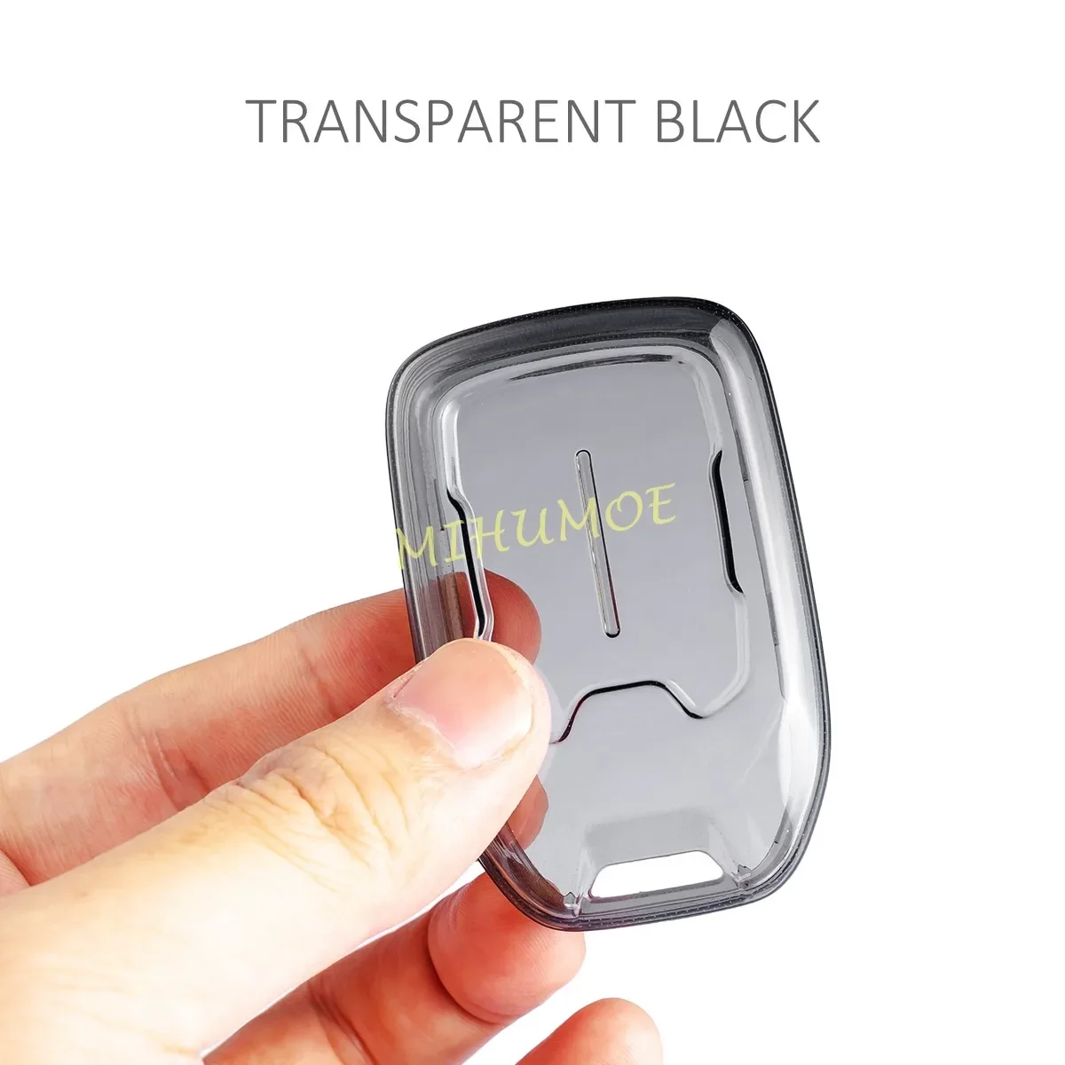 Sleek Black Transparent Key Fob Cover Holder with Premium Design - Automotive Accessories