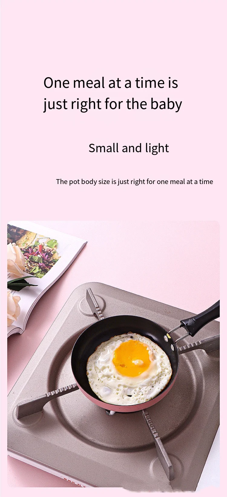 Kitchen household mini pan small hot oil pan soy oil pouring oil juice small  iron pan pouring oil small pan fried egg pan - AliExpress