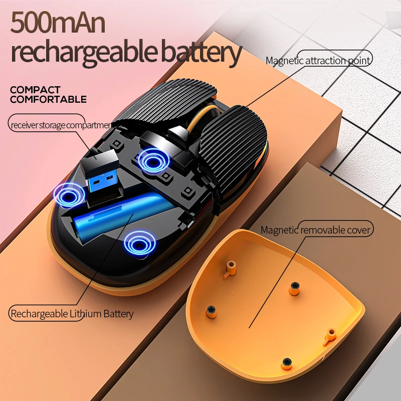 Bluetooth Wireless Mouse Rechargeable Computer Mouse Wireless Silent Mause Ergonomic Mini For PC laptop USB Optical Mice wireless mouse