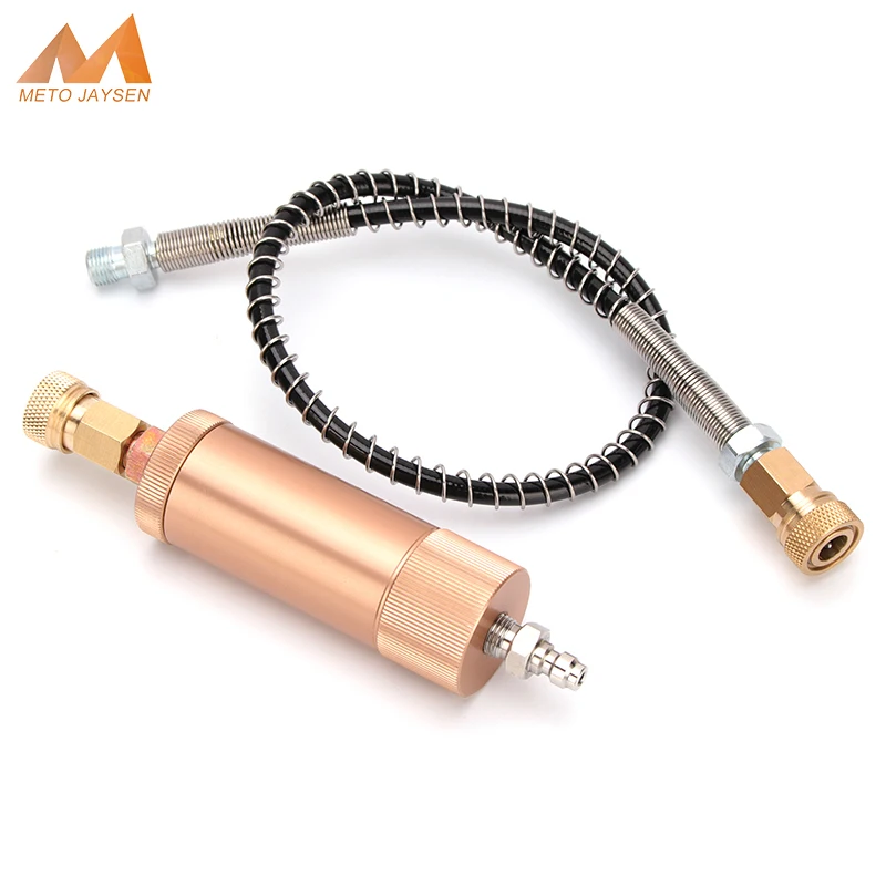 High Pressure Pump Filter M10x1 Thread 40Mpa Air Compressor Water-Oil Separator Air Filtering 8MM Quick Connector 50CM Hose 8mm quick docking double male head cylinder pump high pressure inflator hose connection air pump accessories