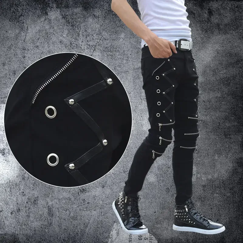 HOMDECR Uomo Pantaloni da Moto Biker Jeans Protezione Motorcycle Pantaloni Rinforzato Slim Fit Armature Pants, 4 X Pad di Protezione (Blu,XXS