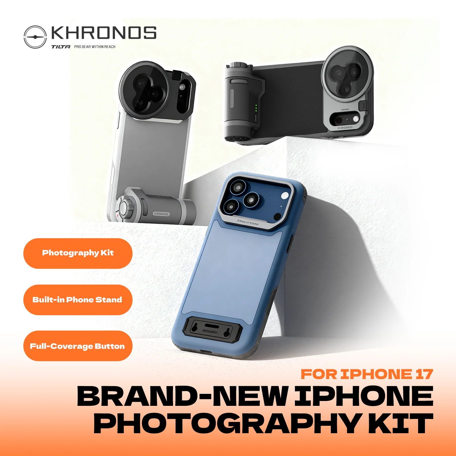 TILTA スマートフォンアクセサリーセットiphone17 pro Max 用 Khronos iPhone 17 Pro/Pro Max Ultimate Kit | Tilta