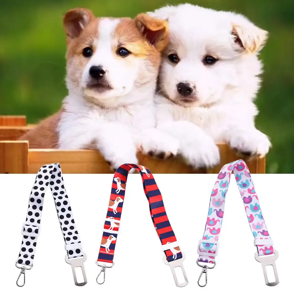 Pet Car Seat Belt Pet Supplies Dog Retractable Seat Belt Dog Car Safety Buckle Outdoor Accessories Small Medium Dogs Pet Seat Belt