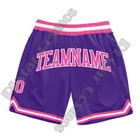 Custom Name Team Number Basketball Shorts Pants Retro Breathable Mesh Sportswear Vintage 3DPrint Summer Harajuku Drop Shipping T 1