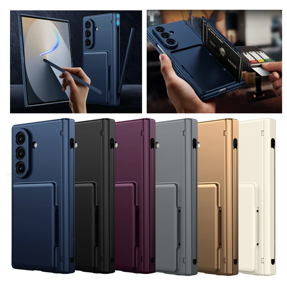 Ultimate Hinge Protection Case with Card and Stylus Holder & Tempered Glass Screen Cover