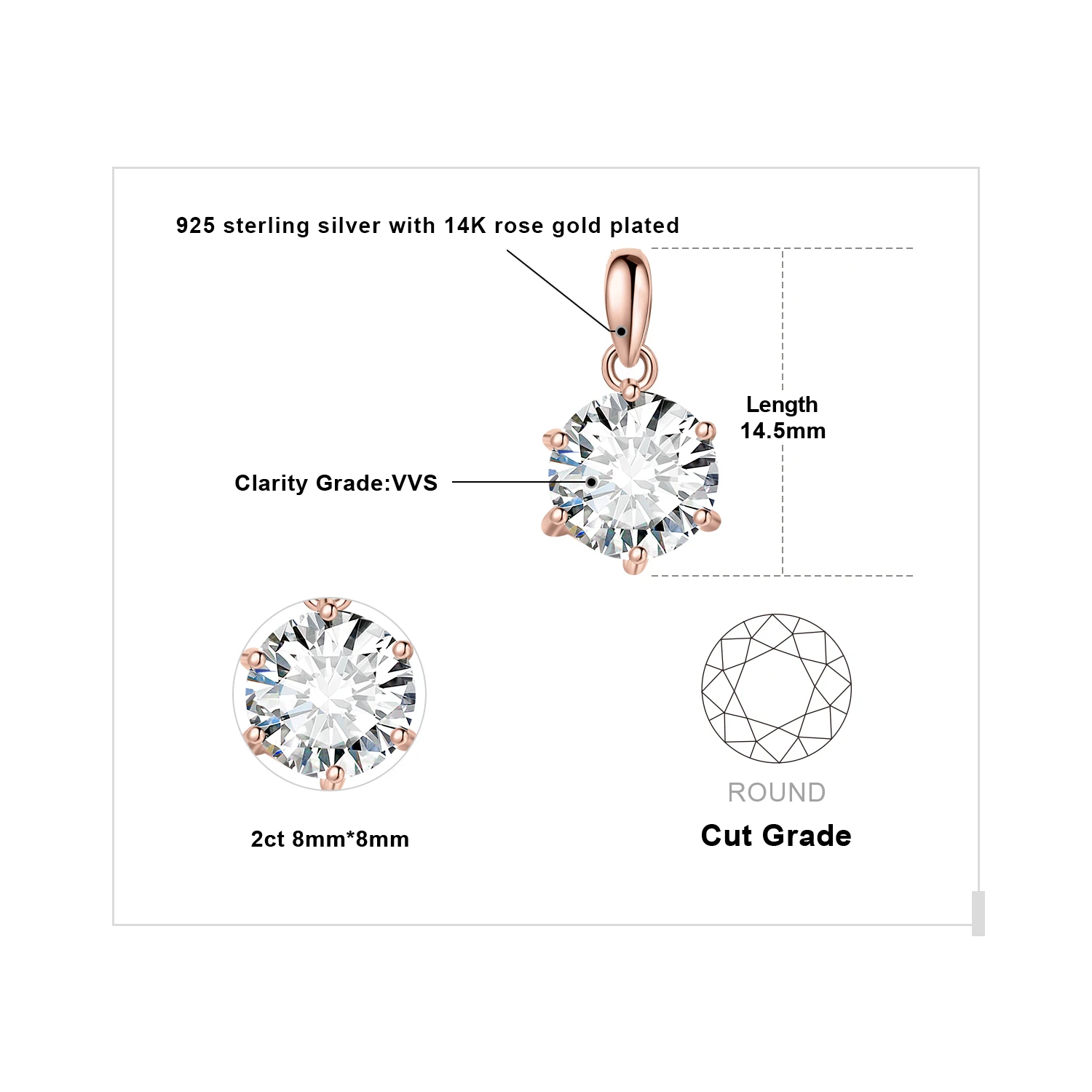 2ct Rose Color
