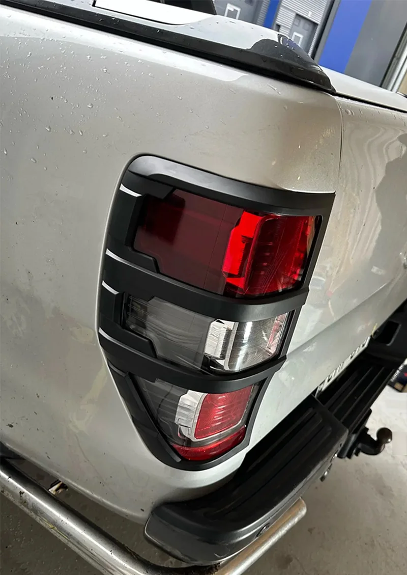 FIT for ranger accessories ABS matte black tail light covers trim fit for T6 T7 T8 xlt 2012-Car styling rear lamp cover Tail Lamp Cover