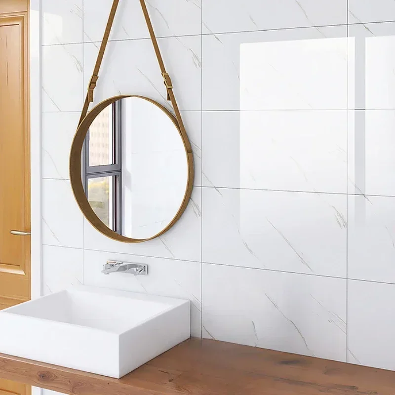 30*30CM Ins Modern European Style Simulation Tile Wall Sticker Waterproof Moisture-proof Bathroom Toilet Kitchen Wall Decoration